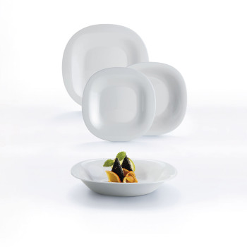 Deserta trauks Luminarc Carine Granit Ø 19,5 cm Pelēks Stikls (24 gb.)