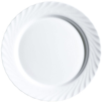 Pasniegšanas Plate Luminarc Trianon Balts Stikls (32,5 cm) (4 gb.)