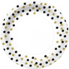 CONFETTI GOLD BLACK PAPĪRA ŠĶĪVJI 23CM 10GB, 0.145KG/IEP, Paw Decor Collection