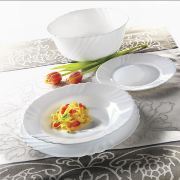 Pasniegšanas Plate Bormioli Rocco Ebro Apaļš Stikls (Ø 32 cm) (12 gb.)