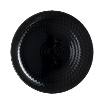 Plakans trauks Luminarc Pampille Noir Melns Stikls 25 cm (24 gb.)