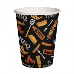 BBQ PARTY BLACK PAPER  CUP...