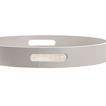 Užkandžių dėklas DKD Home Decor Mėlyna Balta 35 x 35 x 5 cm Medžio MDF (2 vnt.)