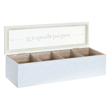 Infusioonide Karp DKD Home Decor 30 x 9 x 8 cm Kristall Sinine Roosa 3 Tükid, osad Puit MDF