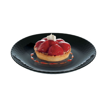 Deserta trauks Luminarc Pampille Melns Stikls (19 cm) (24 gb.)