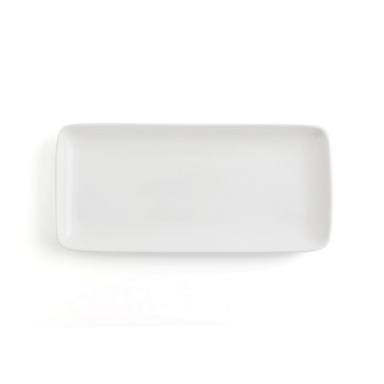 Pasniegšanas Plate Ariane Vital Coupe Taisnstūra Keramika Balts (36 x 16,5 cm) (6 gb.)