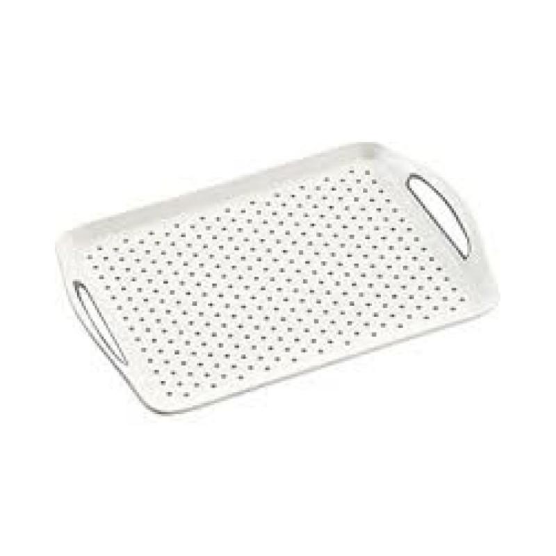 SERVĒJAMĀ TRAY  AR NESLĪDOŠIEM PUNKTIEM, 45x32x4CM, WHITE, Kesper