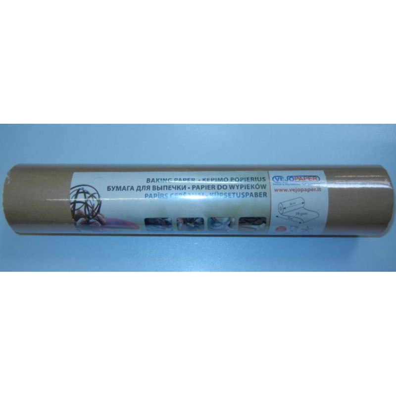 PAPĪRS CEPŠANAI RULLĪ 38CMX100M, MAX +220C, 39 GSM, BROWN, Partner
