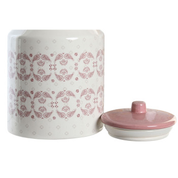 Purk DKD Home Decor 15,5 x 15,5 x 21 cm Roosa Valge Dolomite