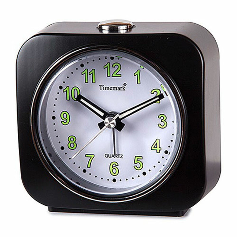 Table clock Timemark Black Plastic 9 x 9 x 4 cm,,,
