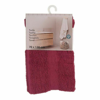 Bath towel Berilo 5313 Maroon 80 % cotton 20 % Polyester 70 x 0,5 x 130 cm (3 Units),,,