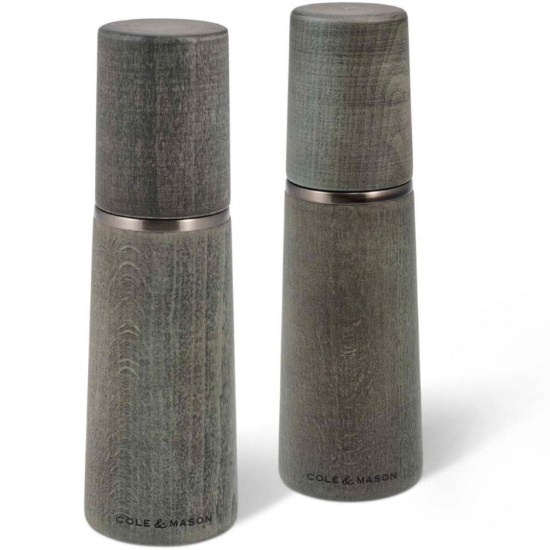 MARLOW SALT / PEPPERMILL  SET.2PC..,18.5CM, WOOD  , Cole and Mason