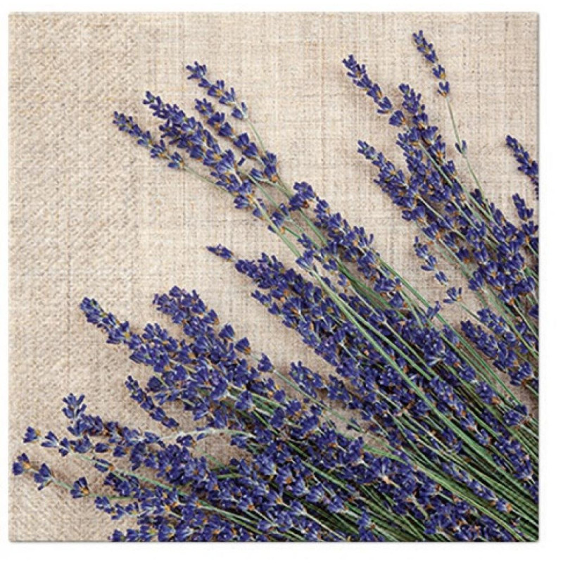NAPKINS  33X33CM LAVENDER SHEAF, Paw Decor Collection