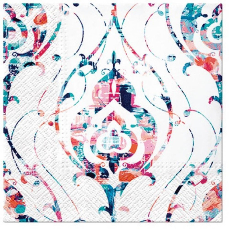 NAPKINS  33X33CM TIE-DYE ORNAMENT, Paw Decor Collection