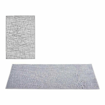 Galda paliktnis Kinvara AR2103275 Sudrabains Plastmasa 45 x 0,01 x 30 cm (12 gb.)
