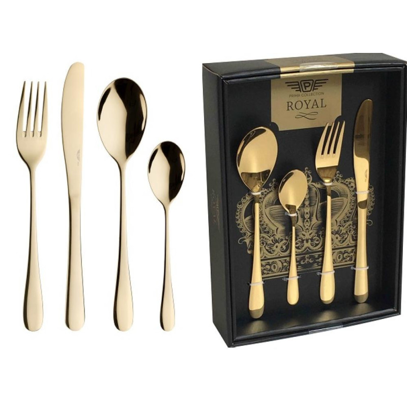 PRINCESS DINING ROOMS PIED.SET.24PR., gold  KRĀSĀ, NER.TĒR., Pintinox