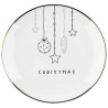 JINGLE BELLS DESSERT  PLATE  20CM, PORCELĀNA, MPL Consulting