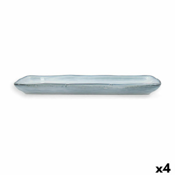 Serveerimisvaagen Quid Boreal Sinine Keraamiline 28 x 14 cm (4 Ühikut) (Pack 4x)
