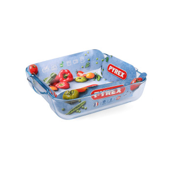Serveerimisvaagen Pyrex Classic Kandiline Läbipaistev Klaas 25 x 22 x 6 cm (6 Ühikut)