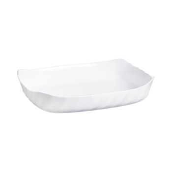 Serviravimo Lėkštė Luminarc Smart Cuisine Stačiakampis Balta stiklas 33 x 27 cm (6 vnt.)