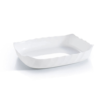 Serviravimo Lėkštė Luminarc Smart Cuisine Stačiakampis Balta stiklas 29 x 30 cm (6 vnt.)