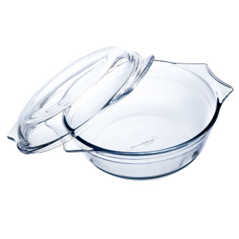 Ahjuvorm Ô Cuisine Ocuisine Vidrio Läbipaistev Klaas 21,5 x 18 x 8,5 cm Kaanega (3 Ühikut)