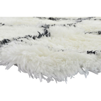 Kilimas DKD Home Decor 160 x 230 x 5 cm Poliesteris Balta Rombas,,,