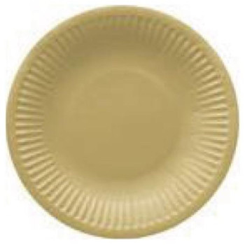 MONOCOLOR GOLD PAPER  DISHES  18CM 8GB, 0.091KG/IEP, Paw Decor Collection