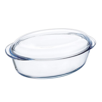 Krāsns Trauks Pyrex Classic Vidrio Caurspīdīgs Stikls 33 x 20 x 10 cm Ar vāku (3 gb.)