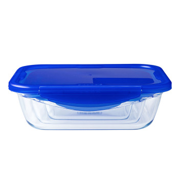 hermeetiline lõunasöögi karp Pyrex Cook & Go 20,5 x 15,5 x 6 cm Sinine 800 ml Klaas (6 Ühikut)
