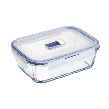 Hermetiška priešpiečių dėžutė Luminarc Pure Box Active 19 x 13 cm 1,22 L Dvispalviais stiklas (6 vnt.)