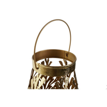 Žibintas DKD Home Decor Auksinis Metalinis 25 x 25 x 42 cm,,,