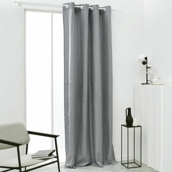 Curtain TODAY Essential Thermal insulation Steel Light grey 140 x 240 cm,,,