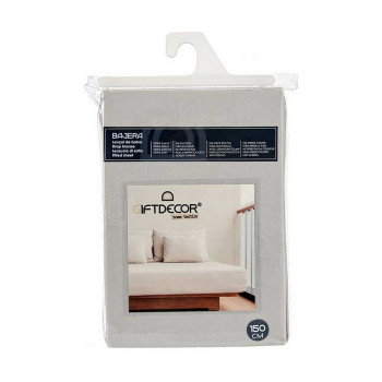 Fitted sheet 150 cm Grey (12 Units),,,