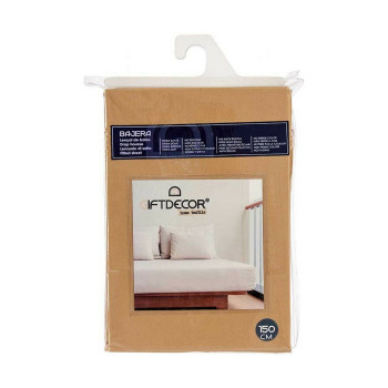 Fitted sheet 150 cm Beige (12 Units),,,