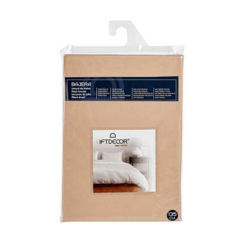 Fitted sheet 135 cm Beige (12 Units),,,