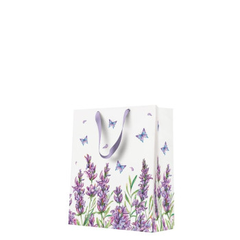 GIFT PACKAGE  MEDIUM 20x25x10CM LAVENDER BUTTERFLY, Paw Decor Collection