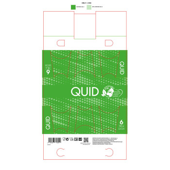 Набор стаканов Quid Lucia Прозрачный Cтекло 100 ml Кафе (6 штук)