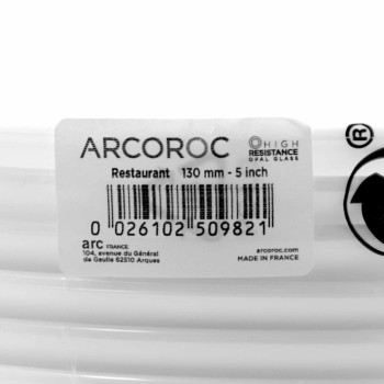 Plokštelių rinkinys Arcoroc Intensity Balta 6 vnt. stiklas 22 cm