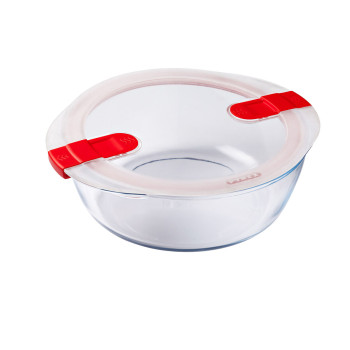 hermeetiline lõunasöögi karp Pyrex Cook&heat 26 x 23 x 8 cm 2,3 L Punane Klaas (6 Ühikut)