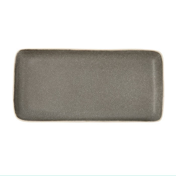Padėklas Bidasoa Gio Pilka Keramikinis 28 x 14 cm Stačiakampis (4 vnt.)