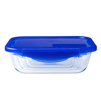 hermeetiline lõunasöögi karp Pyrex Cook & Go Sinine 1,7 L 24 x 18 cm Klaas (5 Ühikut)