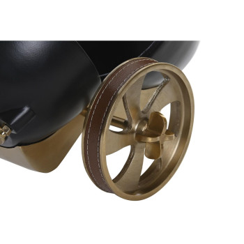 Table clock DKD Home Decor Black Golden Colonial,,,