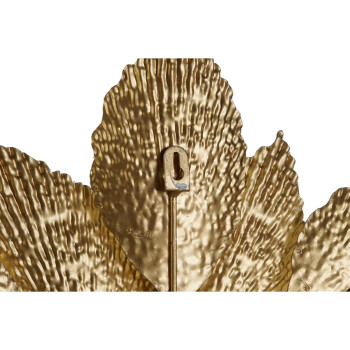 Sienų dekoracija DKD Home Decor 56 x 4,5 x 56 cm Gėlė Auksinis Šiuolaikiškas,,,