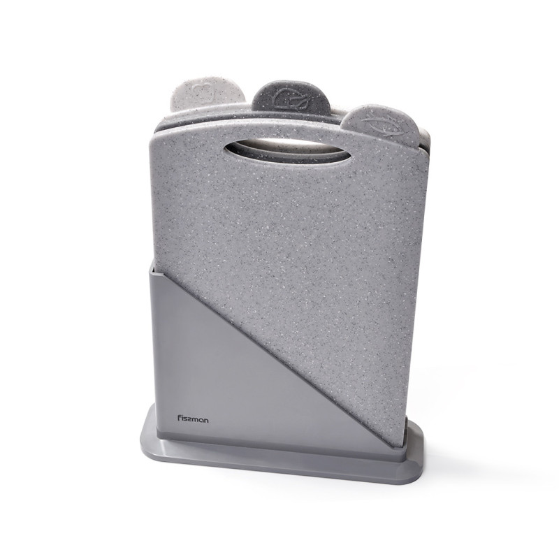 3 pcs index chopping board set 31x19.5 cm (plastic)