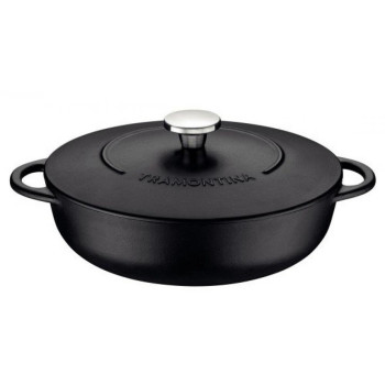 TRENTO DZIĻĀ PAN  28CM AR 2 PEN ., FOR INDUCTION, Tramontina