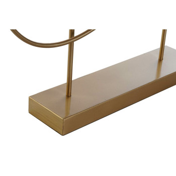 Dekoratyvinė figūrėlė DKD Home Decor 56 x 9 x 55 cm Abstraktus Juoda Auksinis Balta Šiuolaikiškas,,,