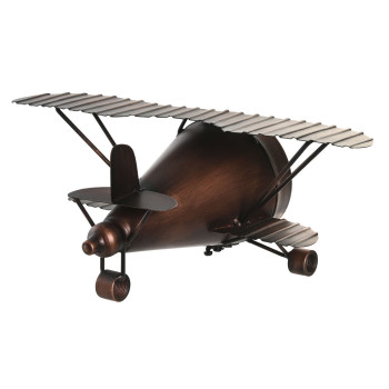 Stalinis laikrodis DKD Home Decor Auksinis Sidabras Lėktuvas (2 vnt.),,,