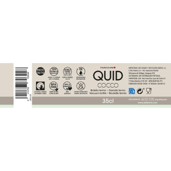Termo Puodelis Quid Cocco Balta Metalinis 350 ml
