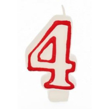 "CANDLE-CIPARS ""4"", AR SARKANU MALU", Pap Star